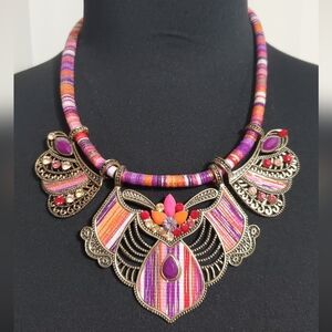 Colorful Purple Necklace Set